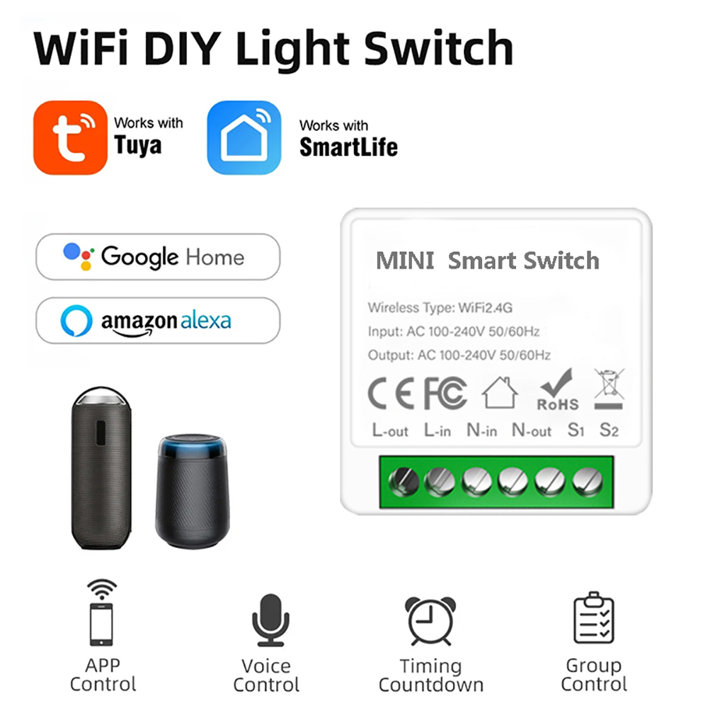 Controle de 2 vias tuya mini 1 - Smart Home Automation Diy avaliação e preço