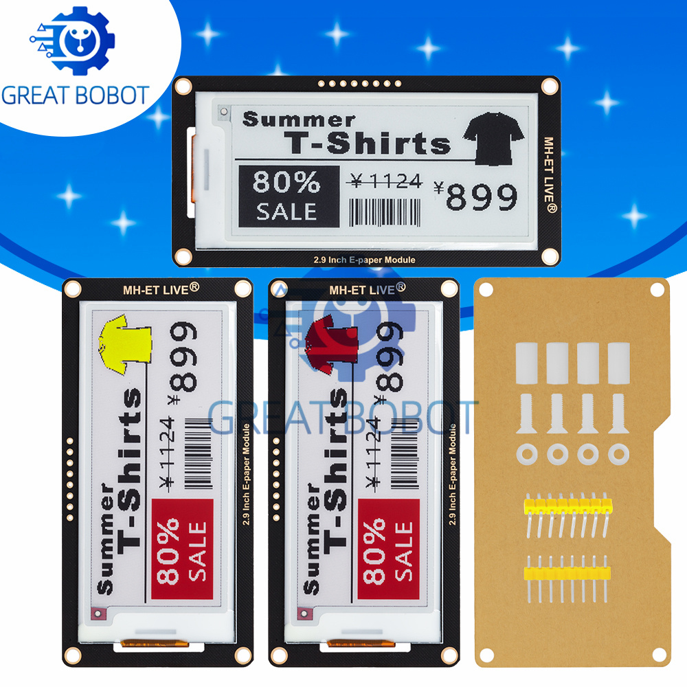 E-Ink Eink Display Screen, Mód - Display Epaper 2.9 avaliação e preço